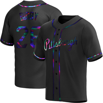 Replica Jim Bibby Youth Pittsburgh Pirates Black Holographic Alternate Jersey