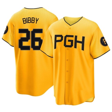 Replica Jim Bibby Youth Pittsburgh Pirates Gold 2023 City Connect Jersey