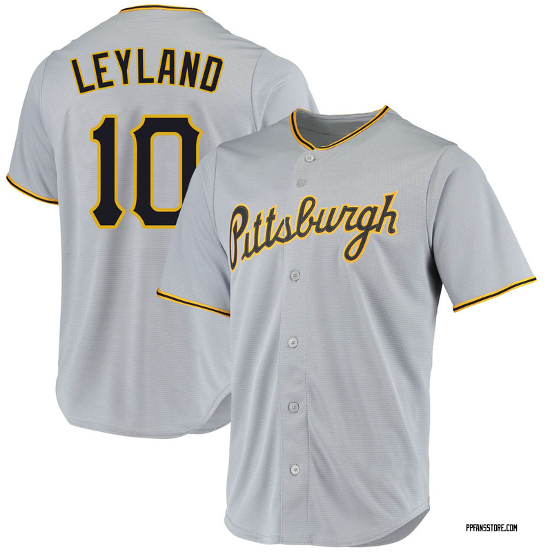 Replica Jim Leyland Men's Pittsburgh Pirates Gray Road Jersey