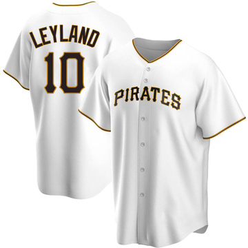 Replica Jim Leyland Men's Pittsburgh Pirates White Home Jersey