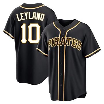 Replica Jim Leyland Youth Pittsburgh Pirates Black Fashion Out Jersey