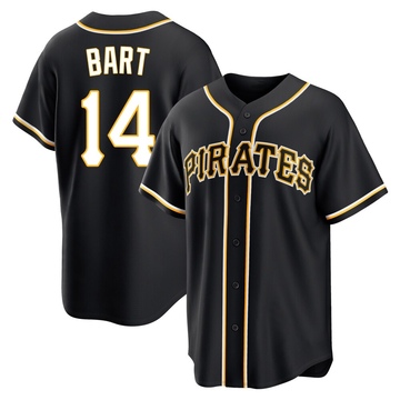 Replica Joey Bart Youth Pittsburgh Pirates Black Fashion Out Jersey