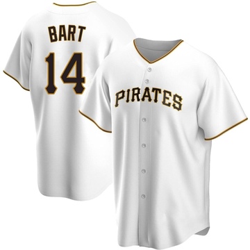 Replica Joey Bart Youth Pittsburgh Pirates White Home Jersey