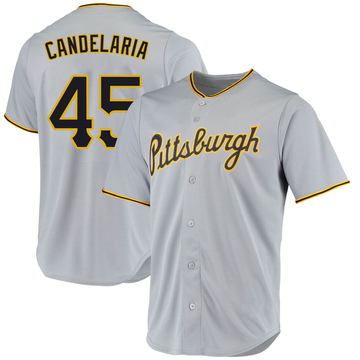 Replica John Candelaria Men's Pittsburgh Pirates Gray Road Jersey