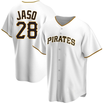 Replica John Jaso Youth Pittsburgh Pirates White Home Jersey