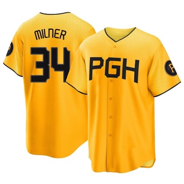 Replica John Milner Men's Pittsburgh Pirates Gold 2023 City Connect Jersey