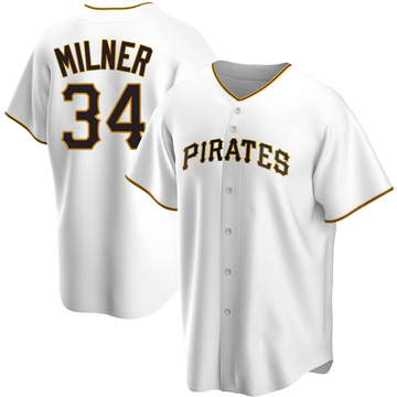 Replica John Milner Youth Pittsburgh Pirates White Home Jersey