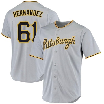 Replica Jose Hernandez Youth Pittsburgh Pirates Gray Road Jersey