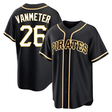 Replica Josh VanMeter Youth Pittsburgh Pirates Black Fashion Out Jersey