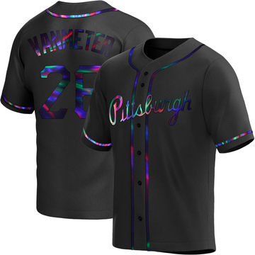 Replica Josh VanMeter Youth Pittsburgh Pirates Black Holographic Alternate Jersey