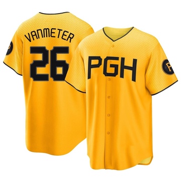 Replica Josh VanMeter Youth Pittsburgh Pirates Gold 2023 City Connect Jersey