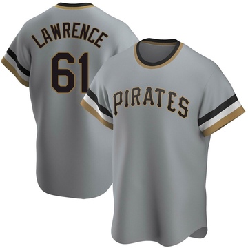 Replica Justin Lawrence Youth Pittsburgh Pirates Gray Road Cooperstown Collection Jersey