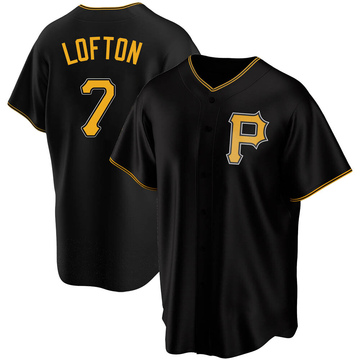 Replica Kenny Lofton Youth Pittsburgh Pirates Black Alternate Jersey