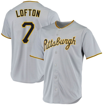 Replica Kenny Lofton Youth Pittsburgh Pirates Gray Road Jersey