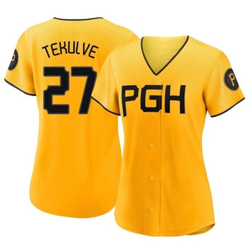 Replica Kent Tekulve Women's Pittsburgh Pirates Gold 2023 City Connect Jersey
