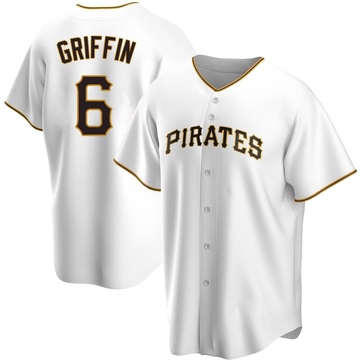 Replica Konnor Griffin Men's Pittsburgh Pirates White Home Jersey