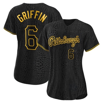 Replica Konnor Griffin Women's Pittsburgh Pirates Black Snake Skin City Jersey