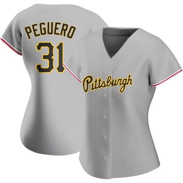 Replica Liover Peguero Women's Pittsburgh Pirates Gray Road Jersey