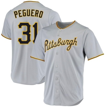 Replica Liover Peguero Youth Pittsburgh Pirates Gray Road Jersey