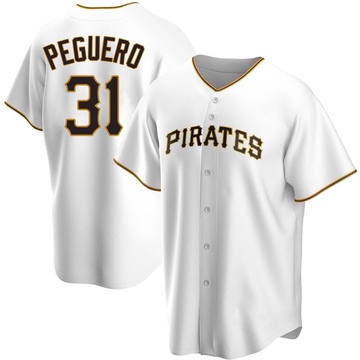 Replica Liover Peguero Youth Pittsburgh Pirates White Home Jersey