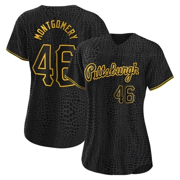 Replica Mason Montgomery Women's Pittsburgh Pirates Black Snake Skin City Jersey