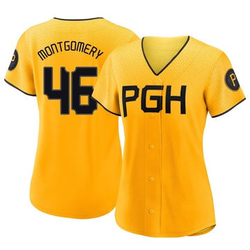 Replica Mason Montgomery Women's Pittsburgh Pirates Gold 2023 City Connect Jersey