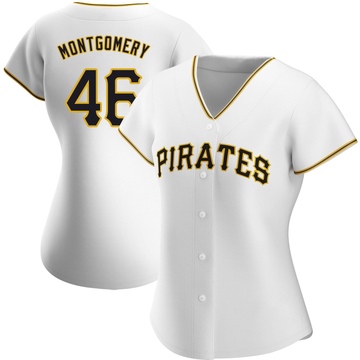 Replica Mason Montgomery Women's Pittsburgh Pirates White Home Jersey