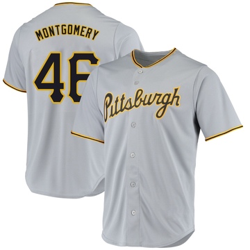 Replica Mason Montgomery Youth Pittsburgh Pirates Gray Road Jersey