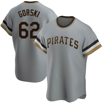 Replica Matthew Gorski Men's Pittsburgh Pirates Gray Road Cooperstown Collection Jersey
