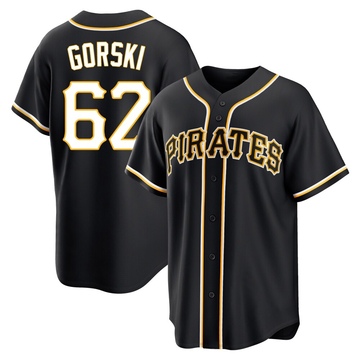 Replica Matthew Gorski Youth Pittsburgh Pirates Black Fashion Out Jersey