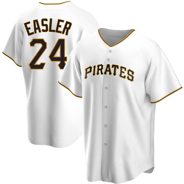 Replica Mike Easler Men's Pittsburgh Pirates White Home Jersey