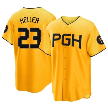 Replica Mitch Keller Men's Pittsburgh Pirates Gold 2023 City Connect Jersey