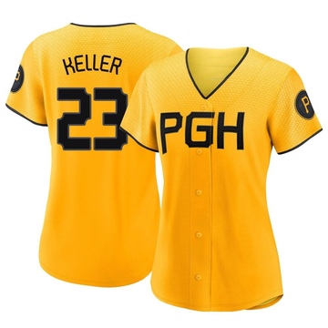 Replica Mitch Keller Women's Pittsburgh Pirates Gold 2023 City Connect Jersey