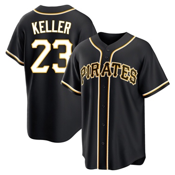 Replica Mitch Keller Youth Pittsburgh Pirates Black Fashion Out Jersey