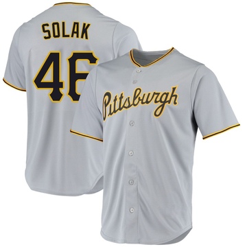 Replica Nick Solak Youth Pittsburgh Pirates Gray Road Jersey
