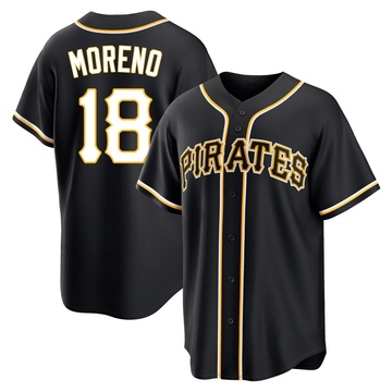 Replica Omar Moreno Youth Pittsburgh Pirates Black Fashion Out Jersey