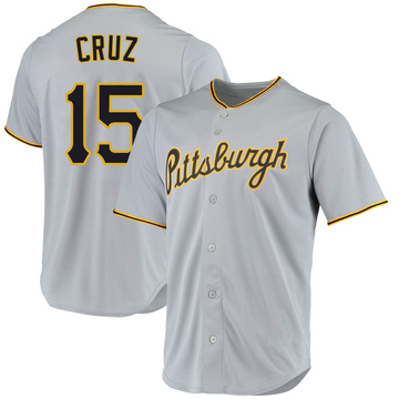 Replica Oneil Cruz Men's Pittsburgh Pirates Gray Road Jersey