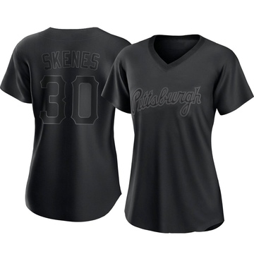 Replica Paul Skenes Women's Pittsburgh Pirates Black Pitch Fashion Jersey