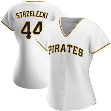 Replica Peter Strzelecki Women's Pittsburgh Pirates White Home Jersey