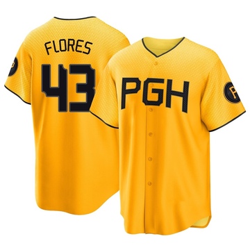 Replica Rafael Flores Men's Pittsburgh Pirates Gold 2023 City Connect Jersey