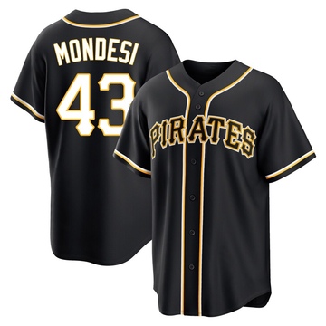 Replica Raul Mondesi Youth Pittsburgh Pirates Black Fashion Out Jersey