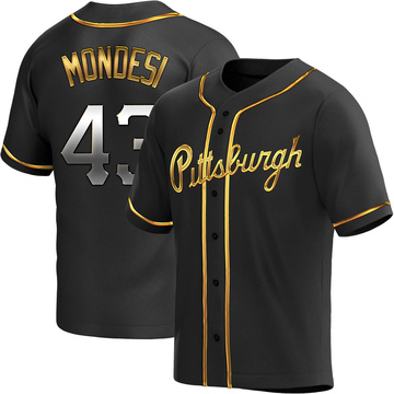 Replica Raul Mondesi Youth Pittsburgh Pirates Black Golden Alternate Jersey