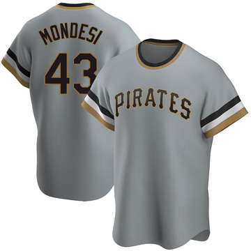 Replica Raul Mondesi Youth Pittsburgh Pirates Gray Road Cooperstown Collection Jersey