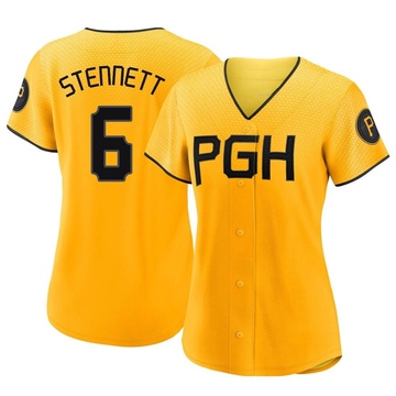 Replica Rennie Stennett Women's Pittsburgh Pirates Gold 2023 City Connect Jersey
