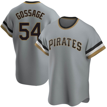 Replica Rich Gossage Men's Pittsburgh Pirates Gray Road Cooperstown Collection Jersey