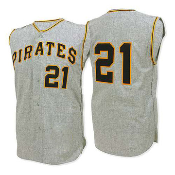 Replica Roberto Clemente Men's Pittsburgh Pirates Grey 1962 Throwback Jersey