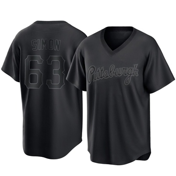 Replica Ronny Simon Men's Pittsburgh Pirates Black Pitch Fashion Jersey