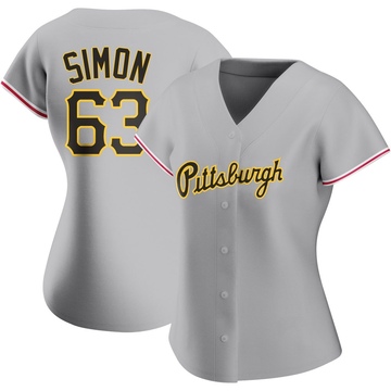 Replica Ronny Simon Women's Pittsburgh Pirates Gray Road Jersey