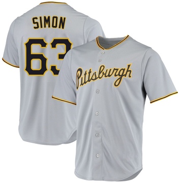 Replica Ronny Simon Youth Pittsburgh Pirates Gray Road Jersey