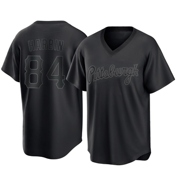 Replica Ryan Harbin Men's Pittsburgh Pirates Black Pitch Fashion Jersey